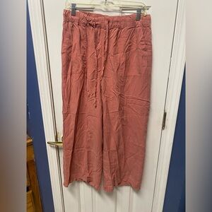 Women's Coral Wide-Leg Pants Thread & Supply Women Size XL  Brick Dust Colored